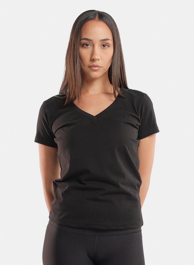 Relaxed Fit V-Neck Tee